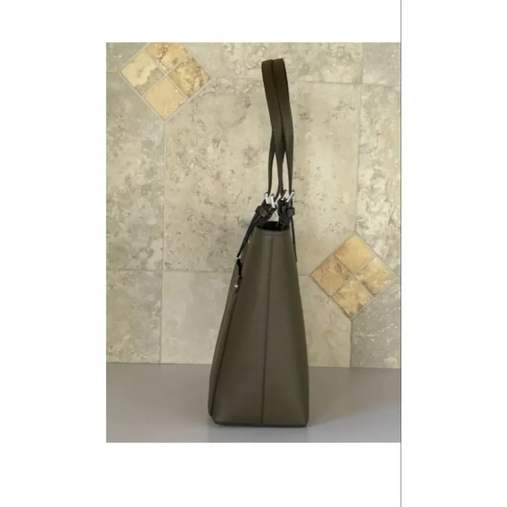 Women's Michael Kors Jet Set Travel Olive Green Tote Bag One Size